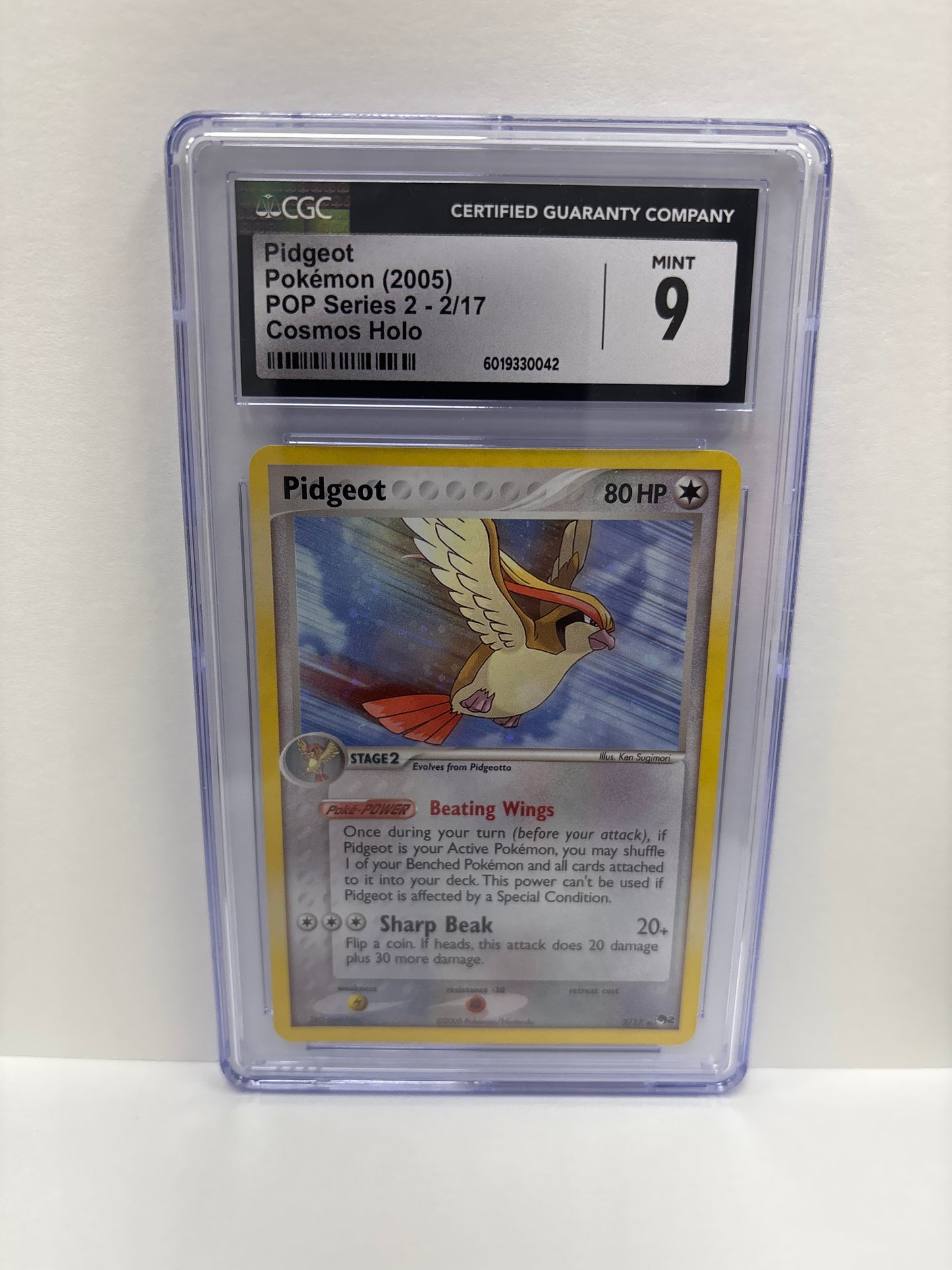Pokemon Pidgeot 2/17 Cosmos Holo CGC 9