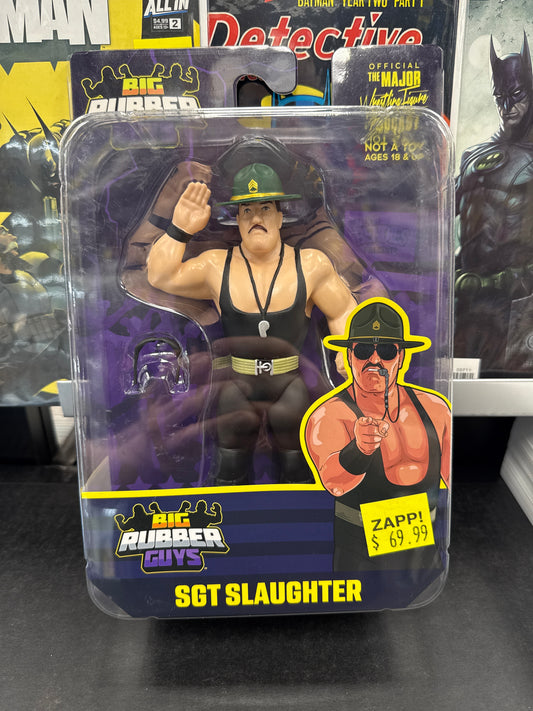 Major Wrestling Figure Podcast Big Rubber Guys Sgt Slaughter