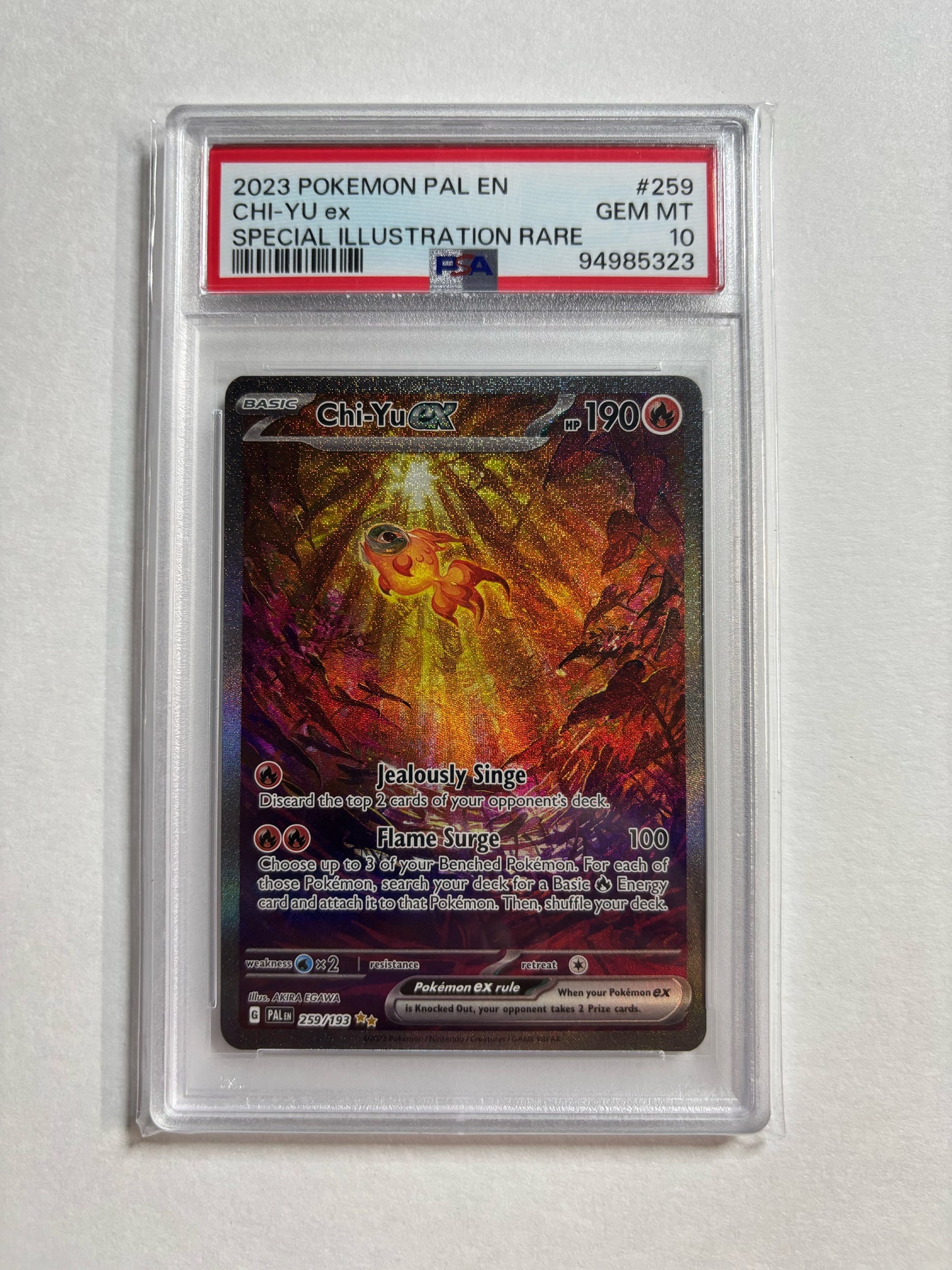 Pokemon Chi-Yu ex 259/193 PSA 10
