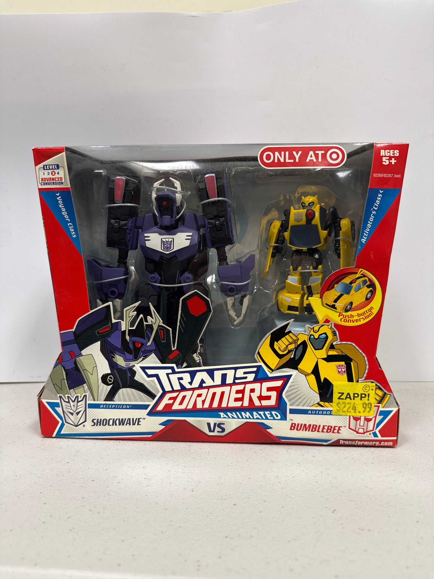 Transformers Animated Shockwave vs Bumblebee Target Exclusive 2-Pack (Non-Mint)
