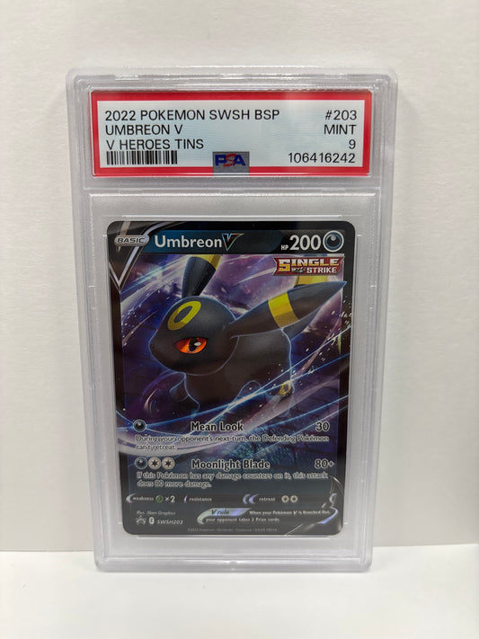 Pokemon Umbreon V SWSH203 PSA 9