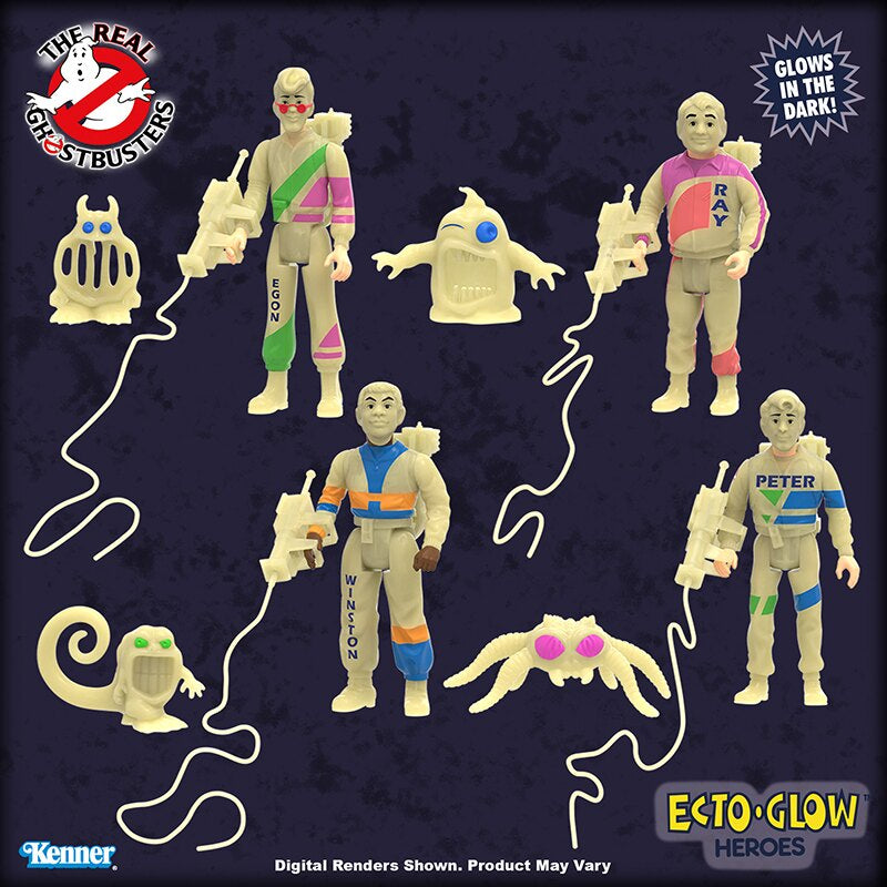 The Real Ghostbusters Ecto-Glow Heroes Collector’s Set SDCC 2025