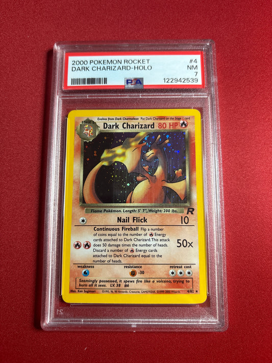 Pokemon Dark Charizard 4/82 (2000) PSA 7