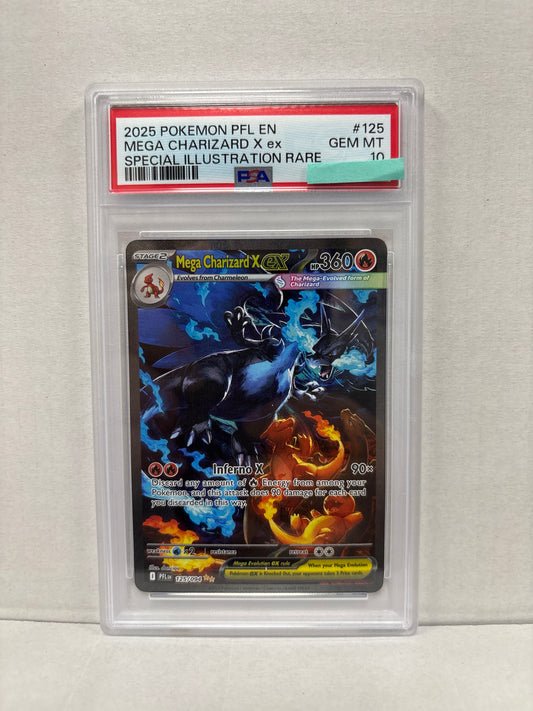 Pokemon Mega Charizard X ex 125/094 PSA 10
