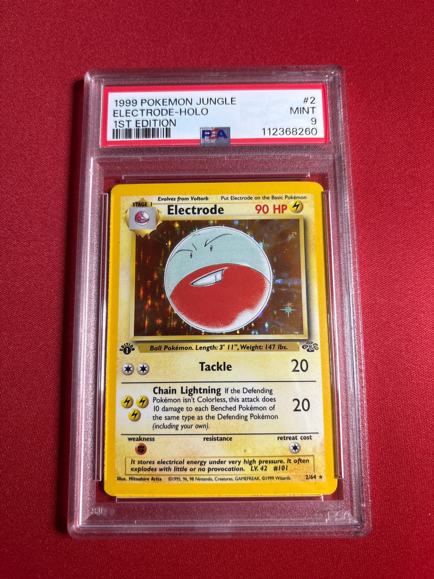 Pokemon Electrode 2/64 1st Edition (1999) PSA 9