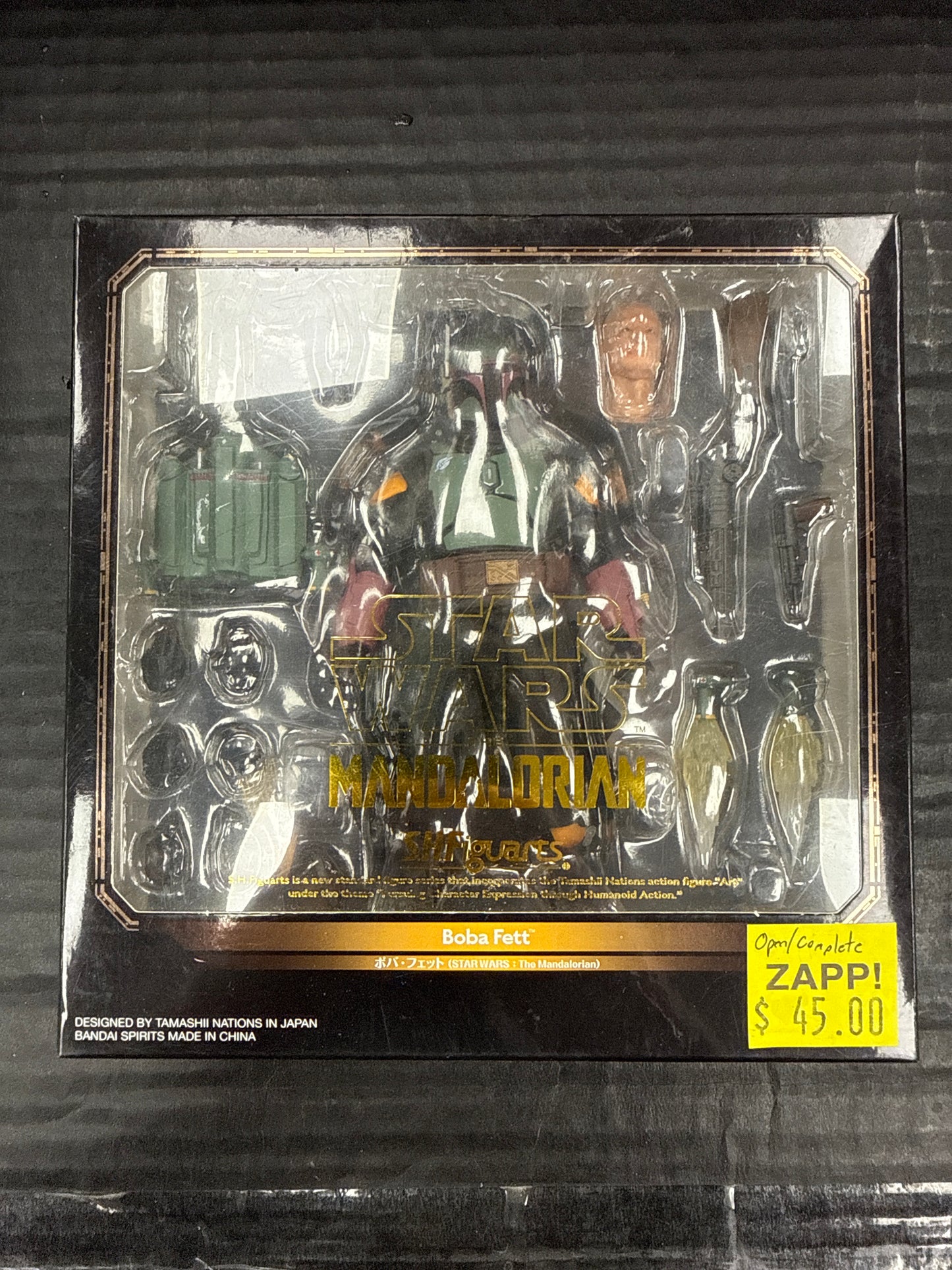 SH Figuarts Star Wars The Mandalorian Boba Fett (Open Box/Complete)