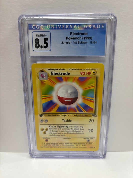 Pokemon Electrode 18/64 1st Edition (1999) CGC 8.5