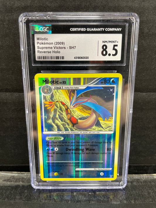 Pokemon Milotic SH7 Reverse CGC 8.5