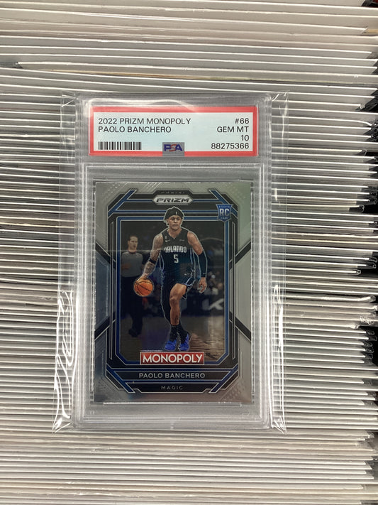 2022 PRIZM Monopoly Paolo Banchero #66 PSA 10