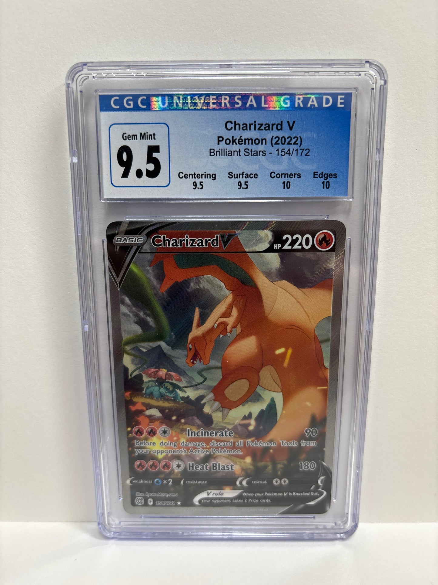 Pokemon Charizard V 154/172 CGC 9.5 (Old Label)