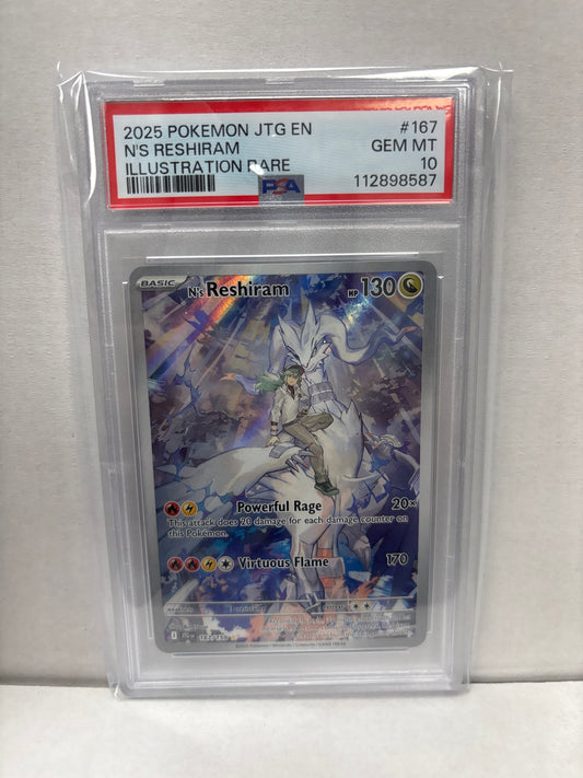 Pokemon N’s Reshiram 167/159 PSA 10