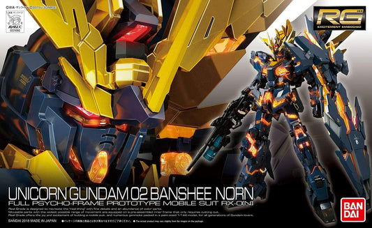 Bandai Hobby Gundam UC Unicorn 02 Banshee Norn Real Grade RG 1/144 Model Kit