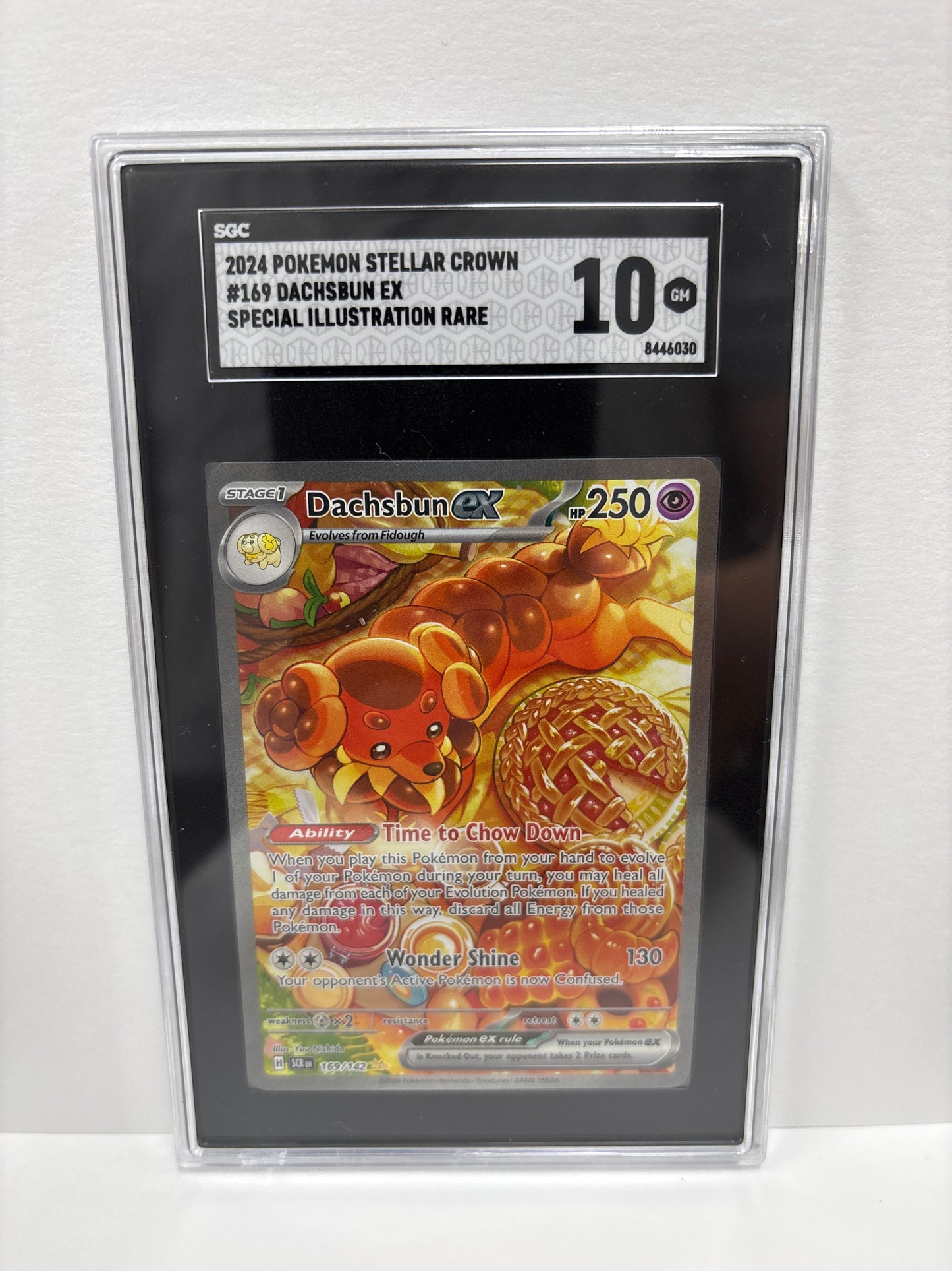Pokemon Dachsbun ex 169/142 SGC 10