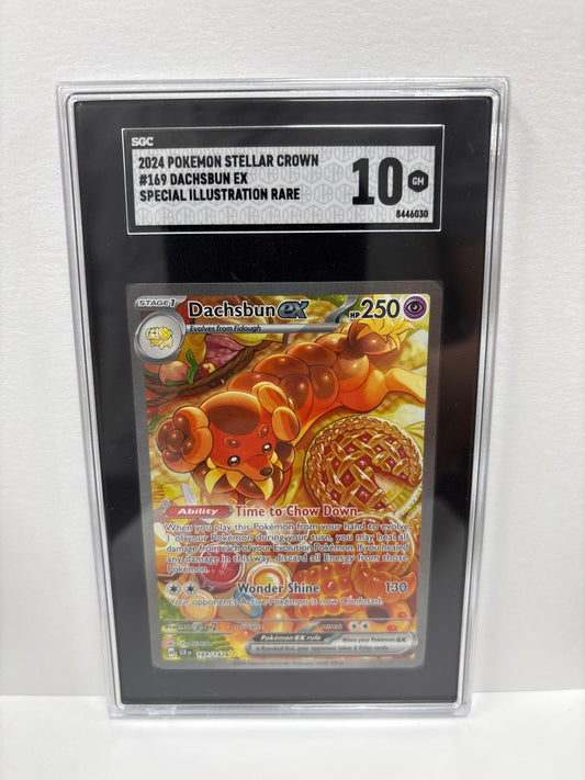 Pokemon Dachsbun ex 169/142 SGC 10