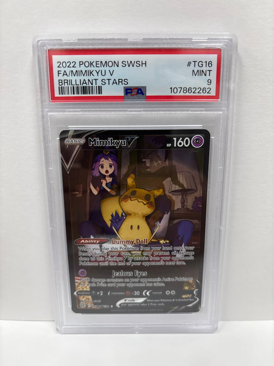 Pokemon Mimikyu V TG16/TG30 PSA 9