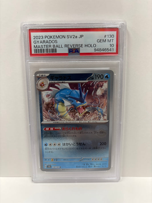 Pokemon Japanese Gyarados 130/165 Master Ball PSA 10