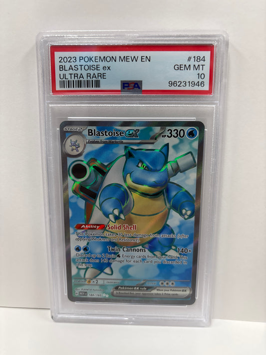 Pokemon Blastoise ex 184/165 PSA 10