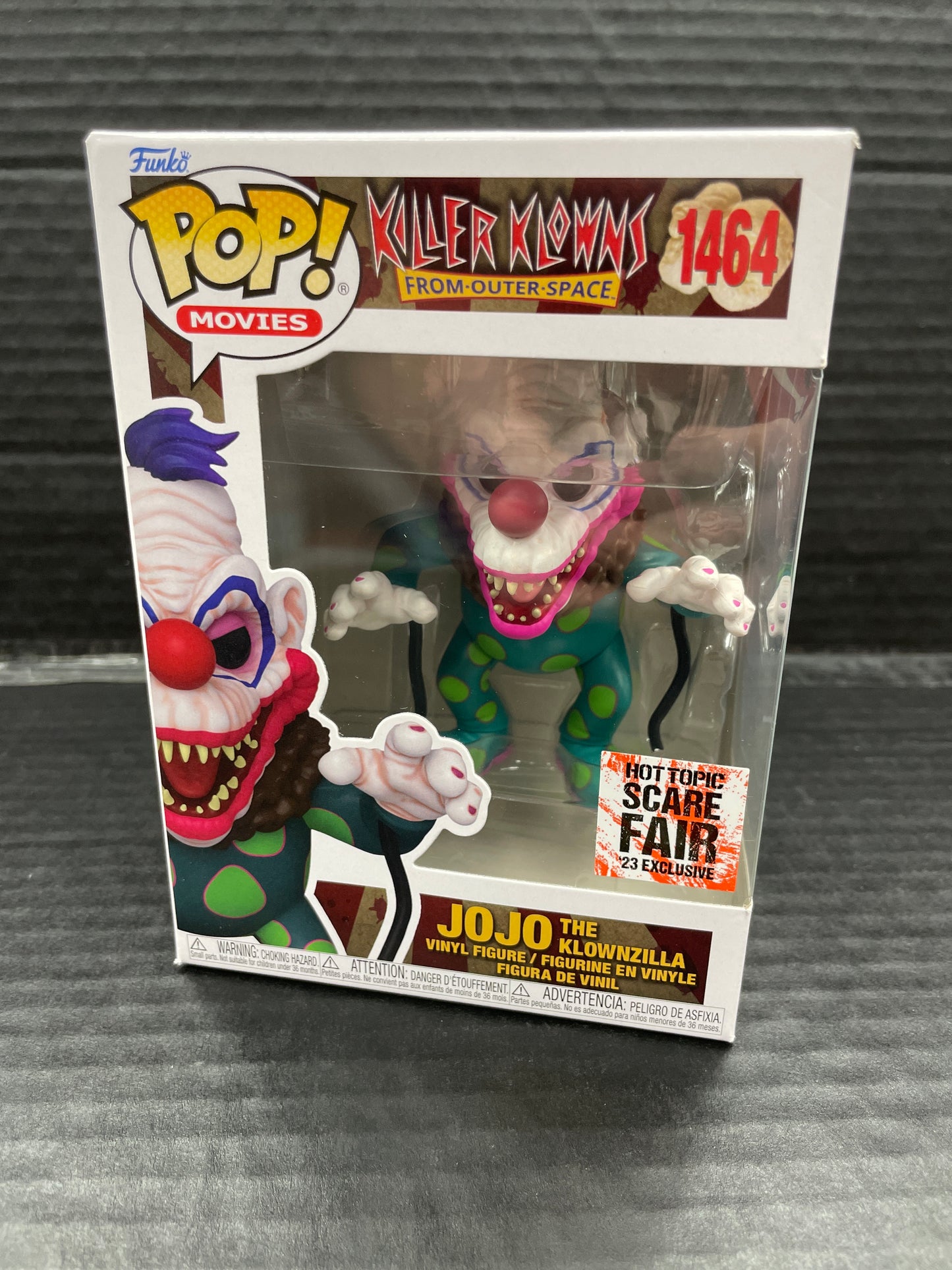 Funko Pop! Killer Klowns From Outer Space Jojo the Klownzilla 1464 Hot Topic Exclusive Scare Fair (Grade A-)