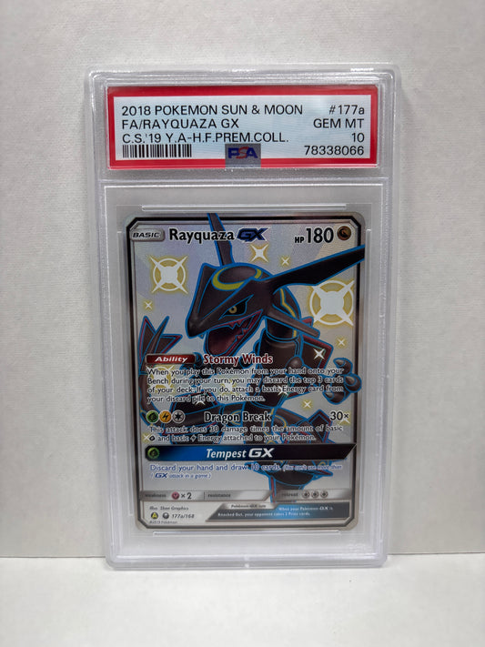 Pokemon Rayquaza GX 177a/168 PSA 10
