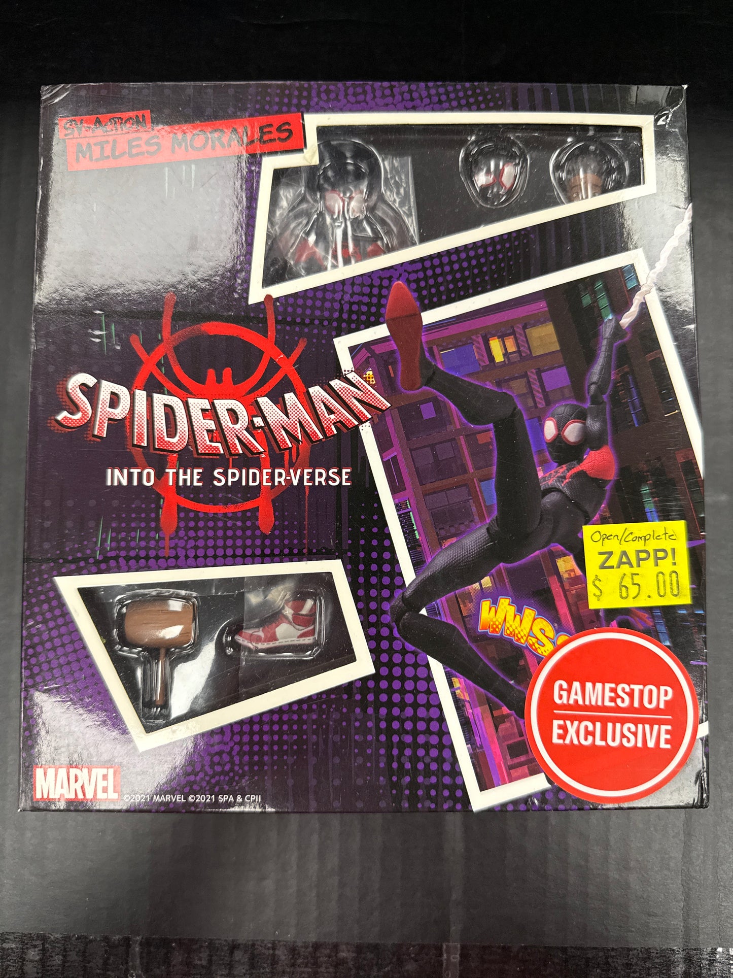 SV Action Spider-Man Into the Spiderverse Miles Morales GameStop Exclusive (Open Box/Complete)