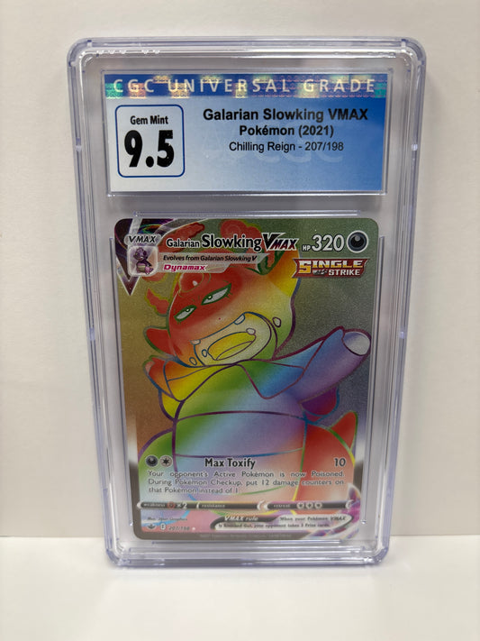 Pokemon Galarian Slowking VMAX 207/198 CGC 9.5 (Old Label)