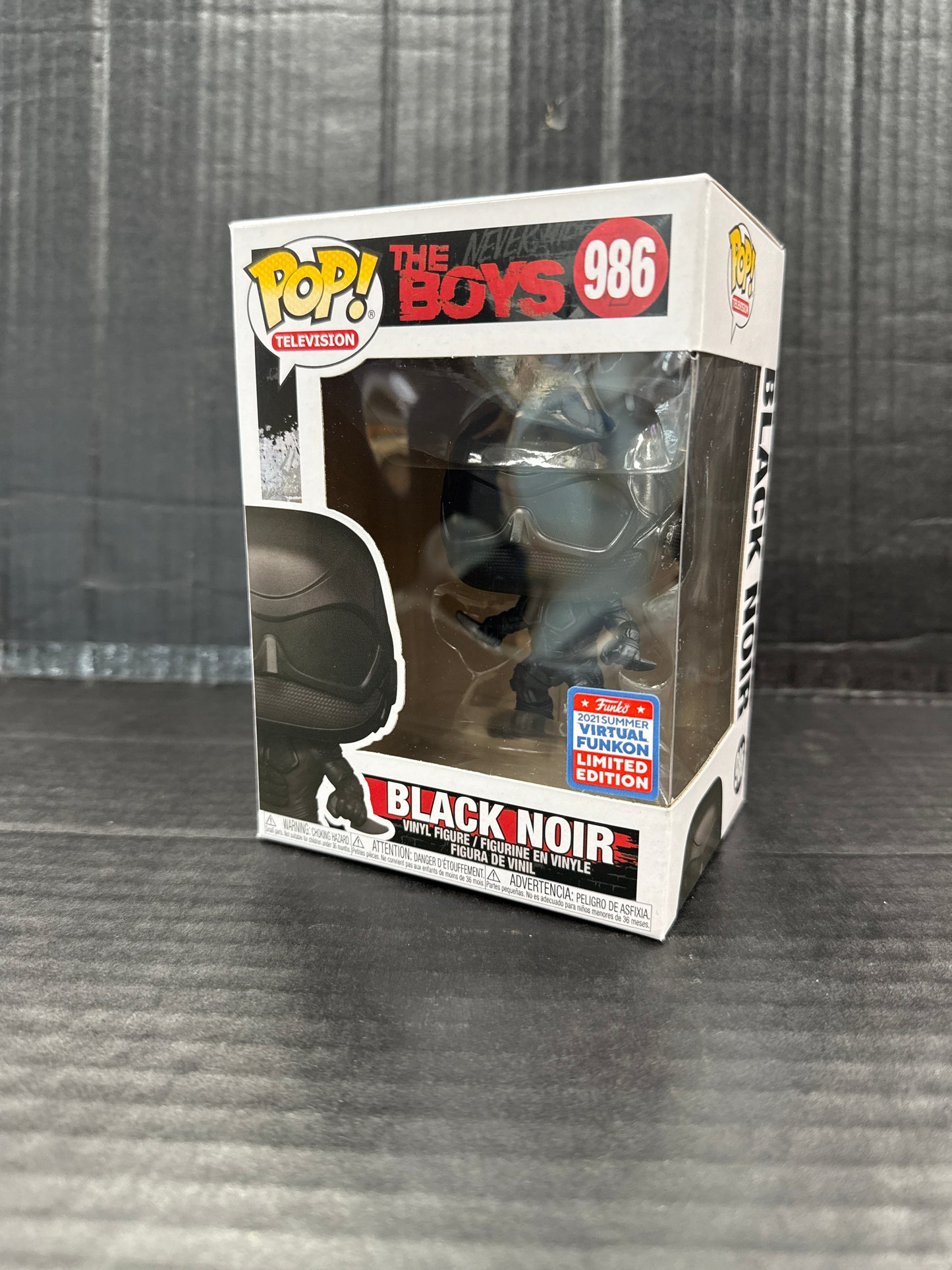Funko Pop! The Boys Black Noir 2021 Summer Virtual Funkon Limited 986 (Grade A)