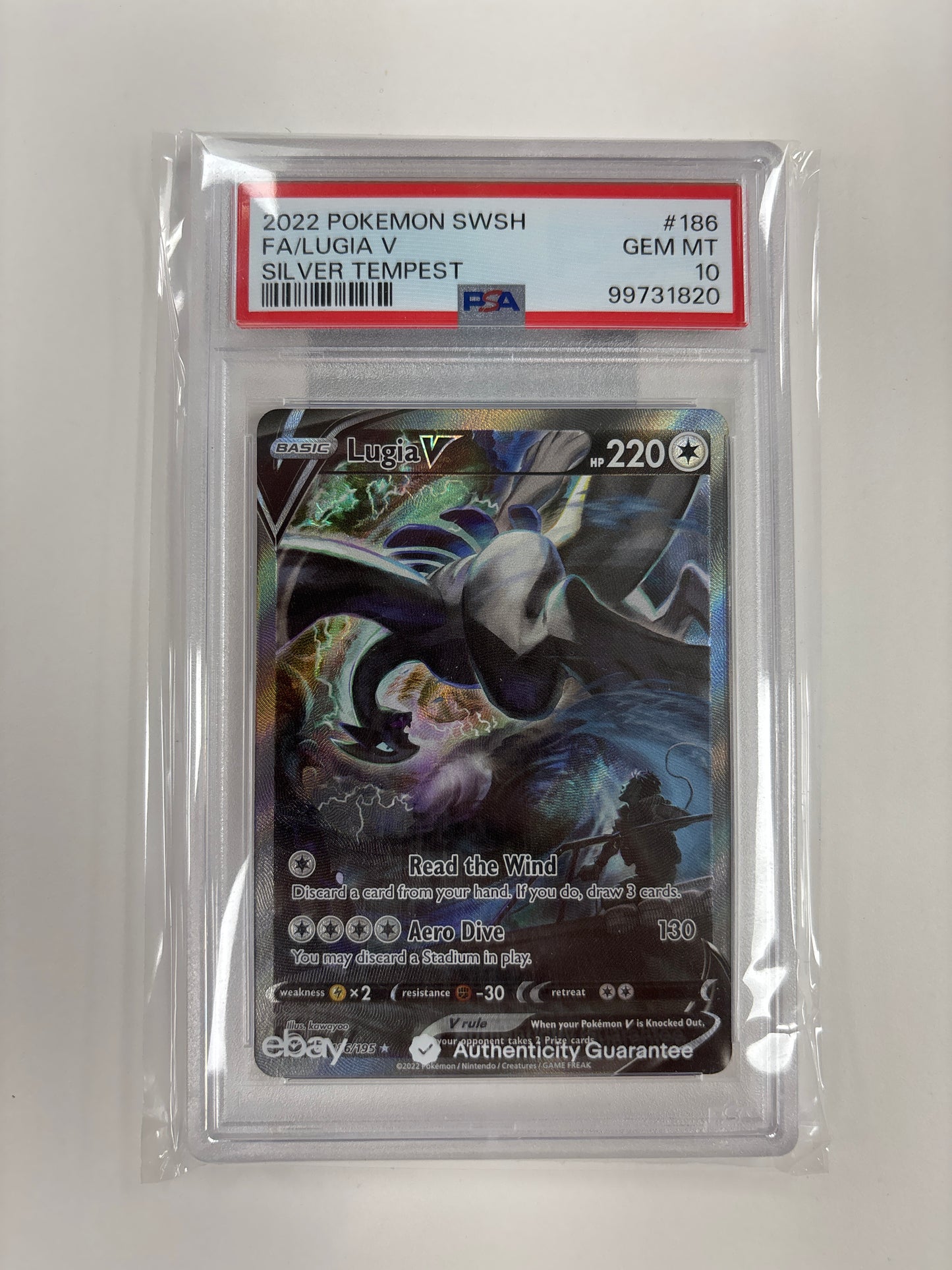 Pokemon Lugia V 186/195 PSA 10