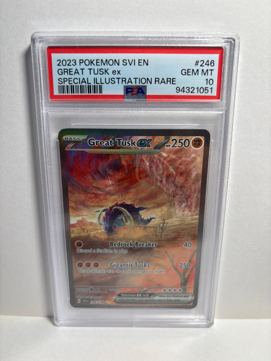 Pokemon Great Tusk ex 246/198 PSA 10