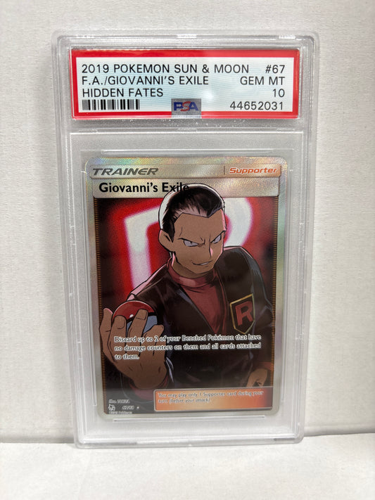 Pokemon Giovanni’s Exile 67/68 PSA 10