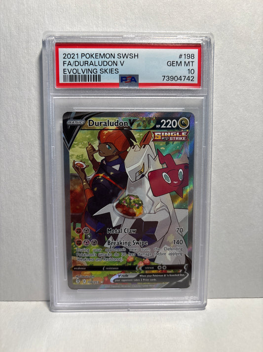 Pokemon Duraludon V 198/203 PSA 10