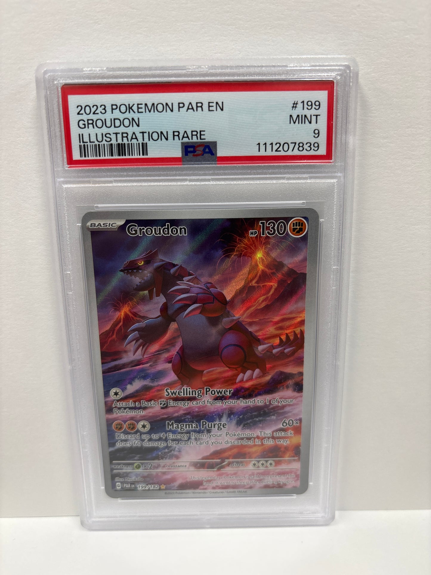 Pokemon Groudon 199/182 PSA 9