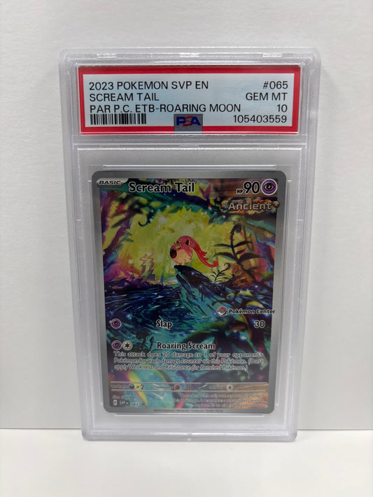 Pokemon Scream Tail 065 Pokemon Center PSA 10