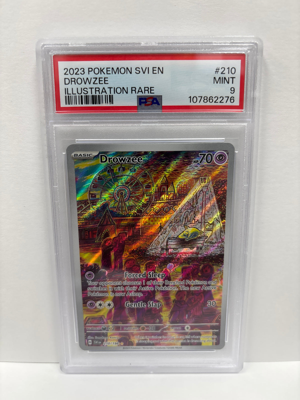 rare drowzee pokemon card 210/198 PSA 9 Theme:Yukari [Psychic][Colorless][Colorless] Gear Card Sleeves for Cosmic