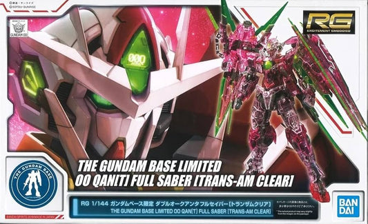 Gundam RG 00 Qan(T) Full Saber (Trans-Am Clear) Gundam Base Limited