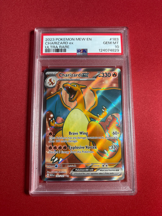 Pokemon Charizard ex 183/165 PSA 10