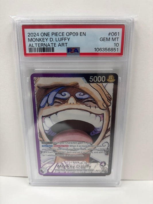 One Piece TCG Monkey D. Luffy OP09-061 PSA 10