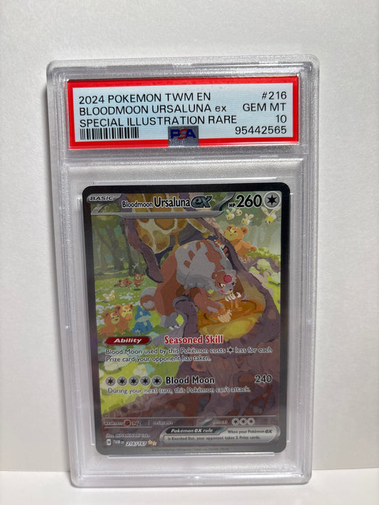 Pokemon Bloodmoon Ursaluna ex 216/167 PSA 10