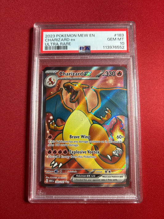 Pokemon Charizard ex 183/165 PSA 10