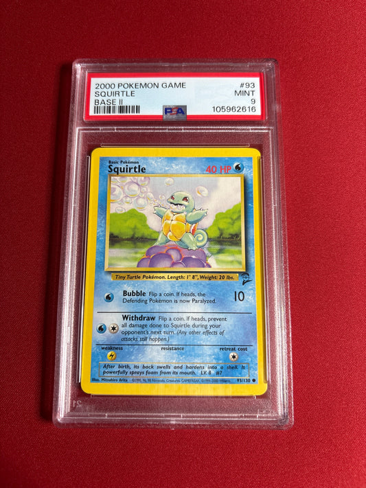 Pokemon Squirtle 93/130 (2000) PSA 9