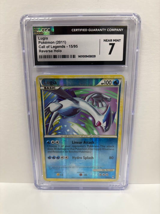 Pokemon Lugia 15/95 Reverse HOLO CGC 7 (Scratches on Slab)