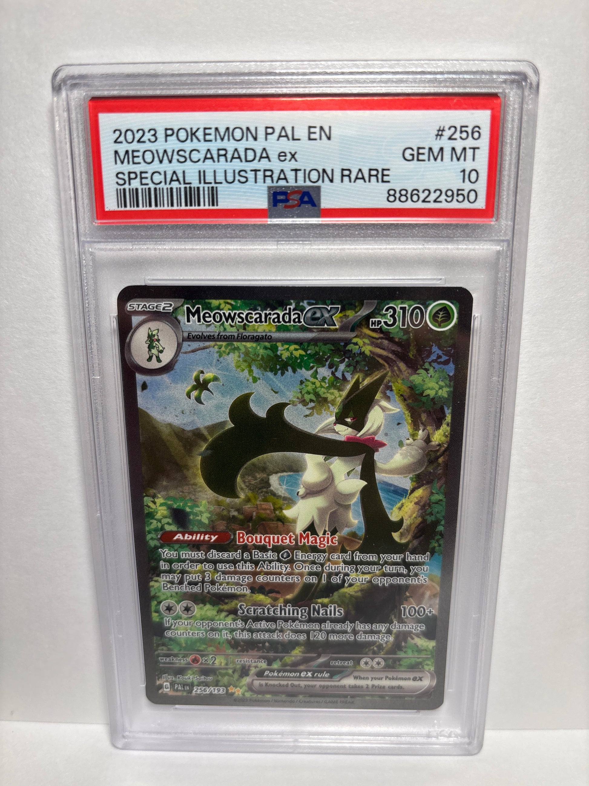meowscarada ex pokemon card Meowscarada ex 271/193 PAL Paldea Evolved NM Gold Hyper Rare Pokemon Card