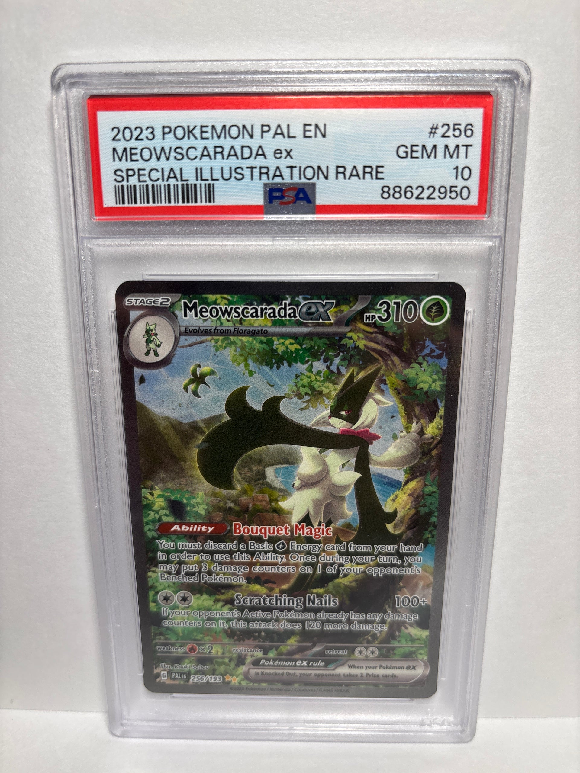 Pokemon Meowscarada ex 256/193 PSA 10 – Zapp! Comics