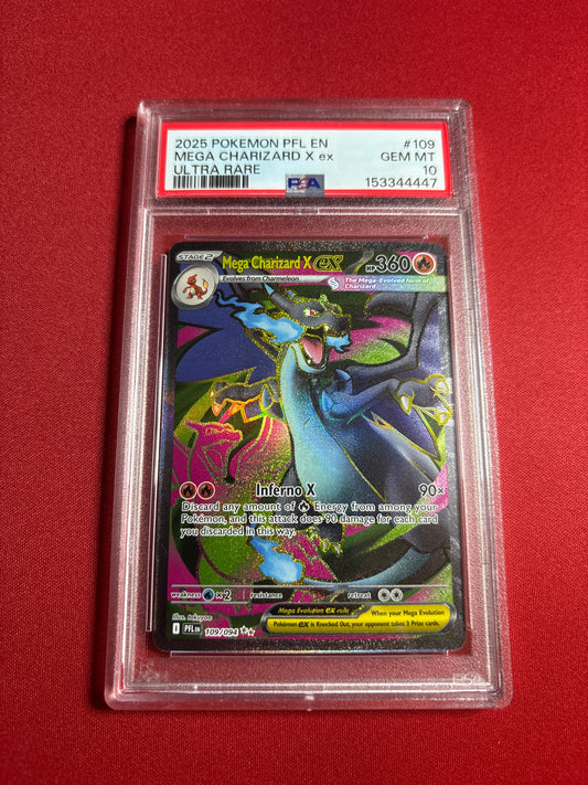 Pokemon Mega Charizard X ex 109/094 PSA 10