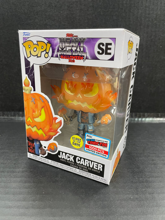 Funko Pop! Heavy Metal Halloween Jack Carver Glow in the Dark NYCC 2023 Exclusive (Grade A)