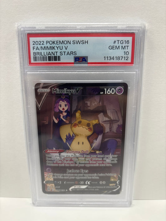 Pokemon Mimikyu V TG16/TG30 PSA 10