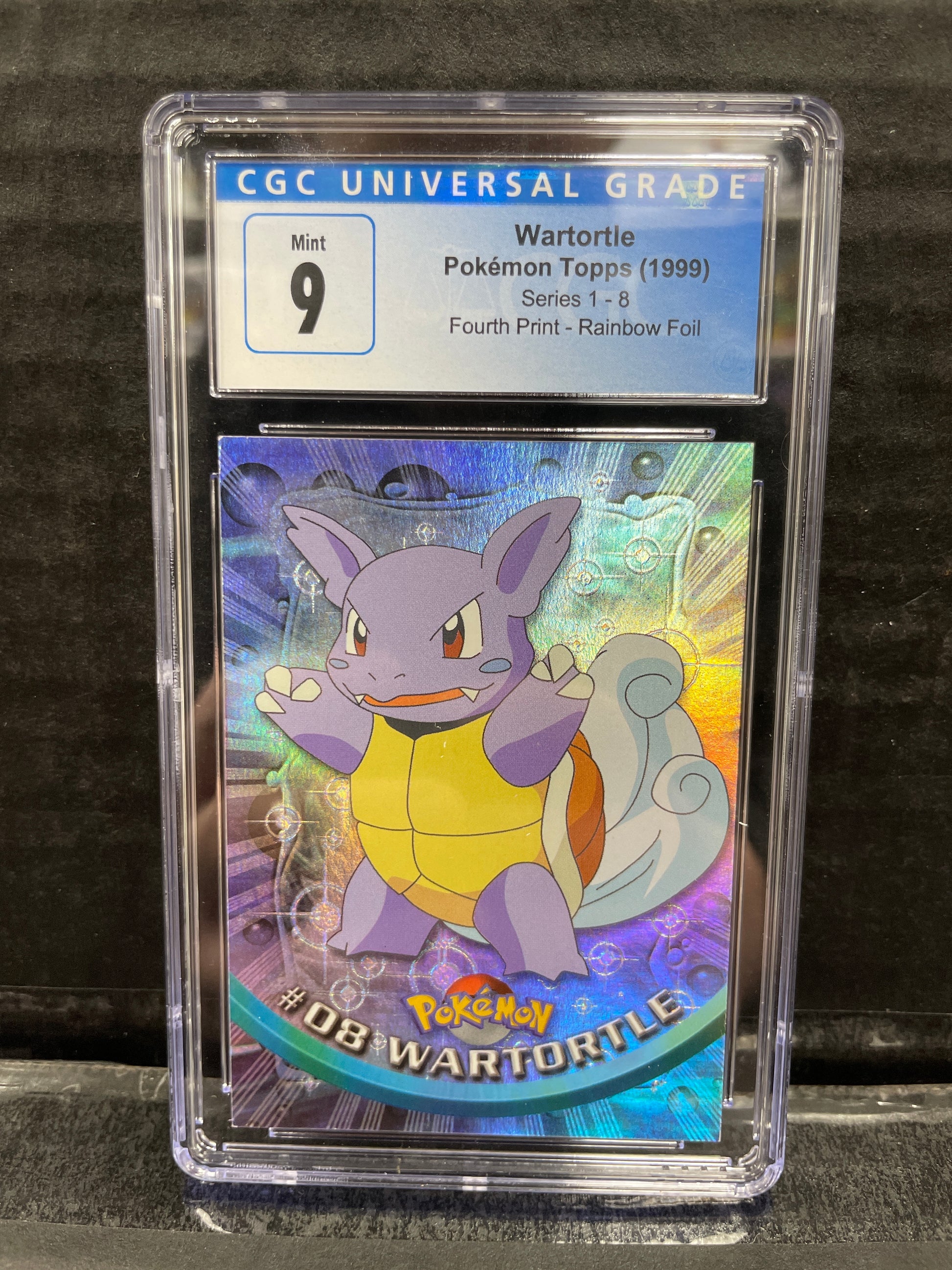 Pokmon Wartortle #08 Topps Series 1 Rainbow CGC 9 Zapp! Comics Pokmon Wartortle #08 Topps Series 1 Rainbow CGC 9 Zapp! Comics