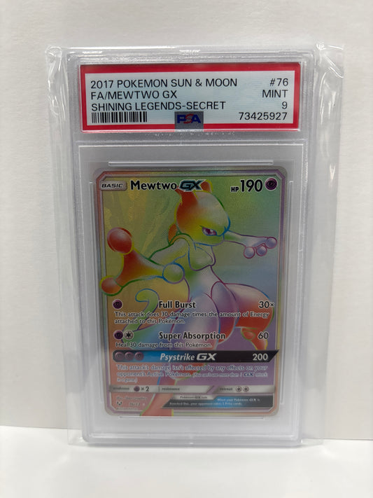 Pokemon Mewtwo GX 76/73 PSA 9