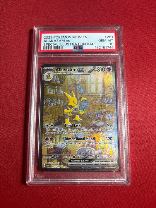 Pokemon Alakazam ex 201/165 PSA 10