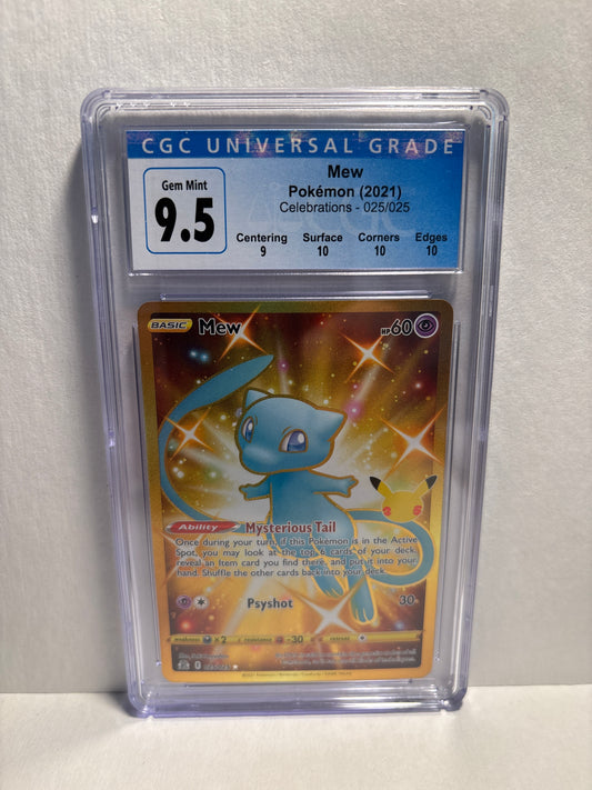 Pokemon Mew 025/025 CGC 9.5 (Old Label)