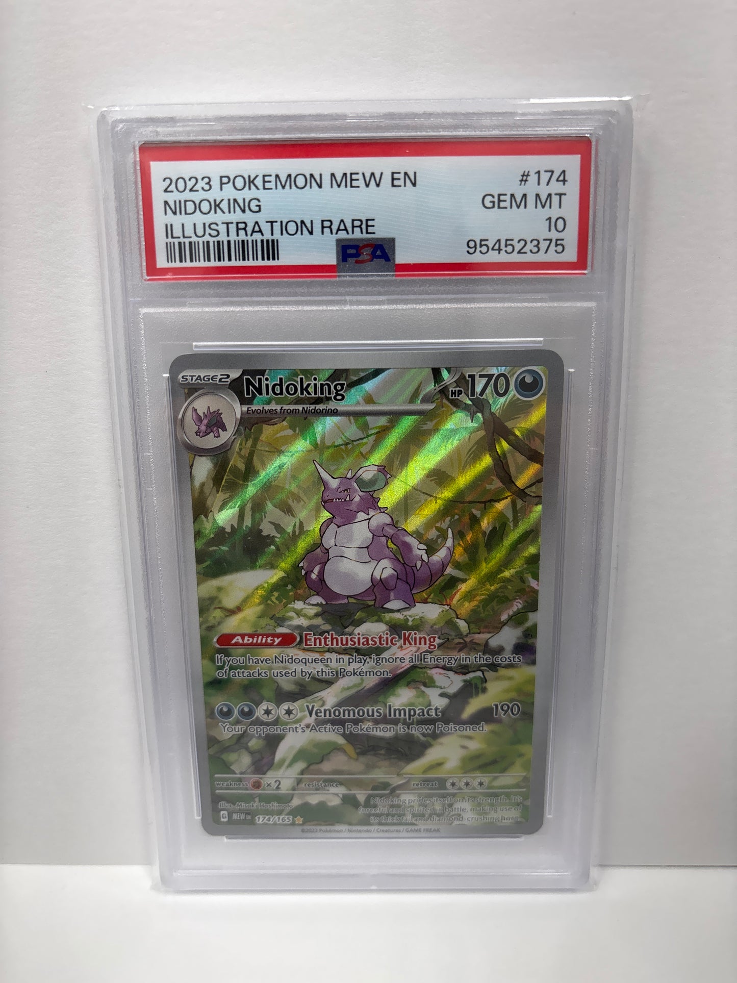 Pokemon Nidoking 174/165 PSA 10